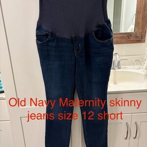 Old Navy Skinny Maternity Jeans - Dark Indigo